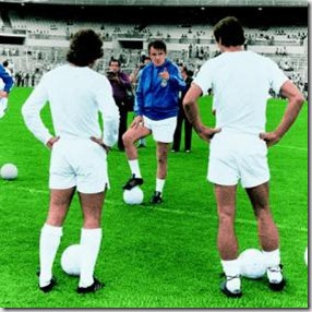 Miljan Miljanic, Santillana y Roberto Martínez