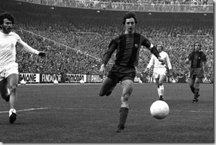 Cruyff, Breitner, Asensi, Netzer, liga 74-75
