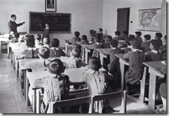 Escuela española años 50, foto AGA