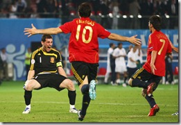 Casillas, Fábregas y Villa