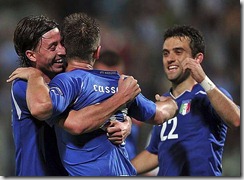 Cassano y Rossi que no estará