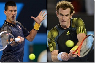 Djokovic vs Murray, foto AFP